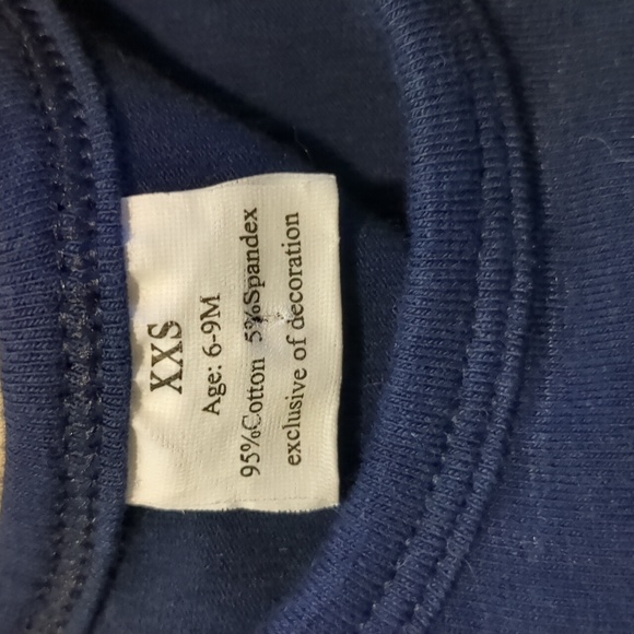 Cute green and navy outfit size 6-9 months - Picture 7 of 8